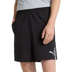 NEW Puma Men's S Active Woven Shorts Black Polyester Elastane